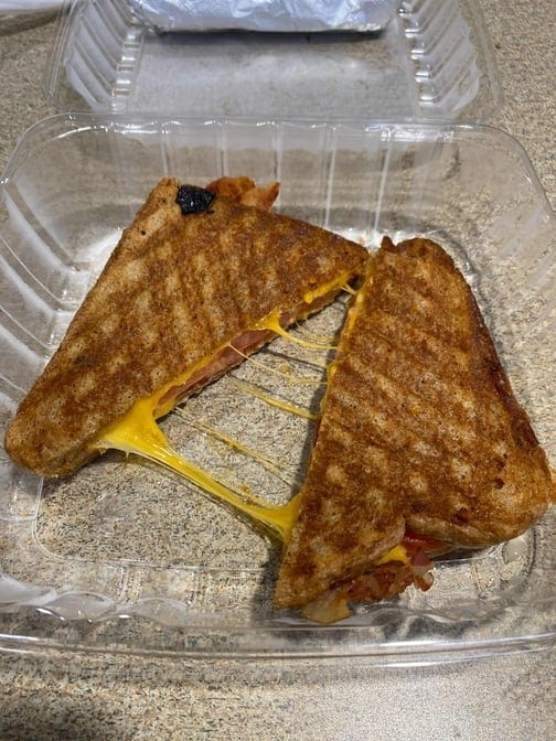 Grilled Cheese with Bacon and Tomato.