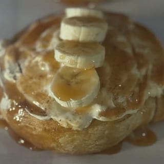 Banana Caramel Cinnamon Roll