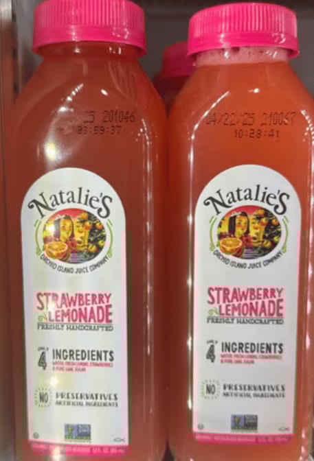 Natalie’s Strawberry Lemonade.