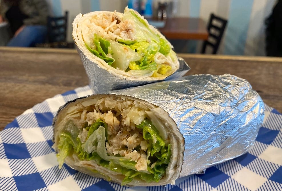 Chicken Caesar Wrap.